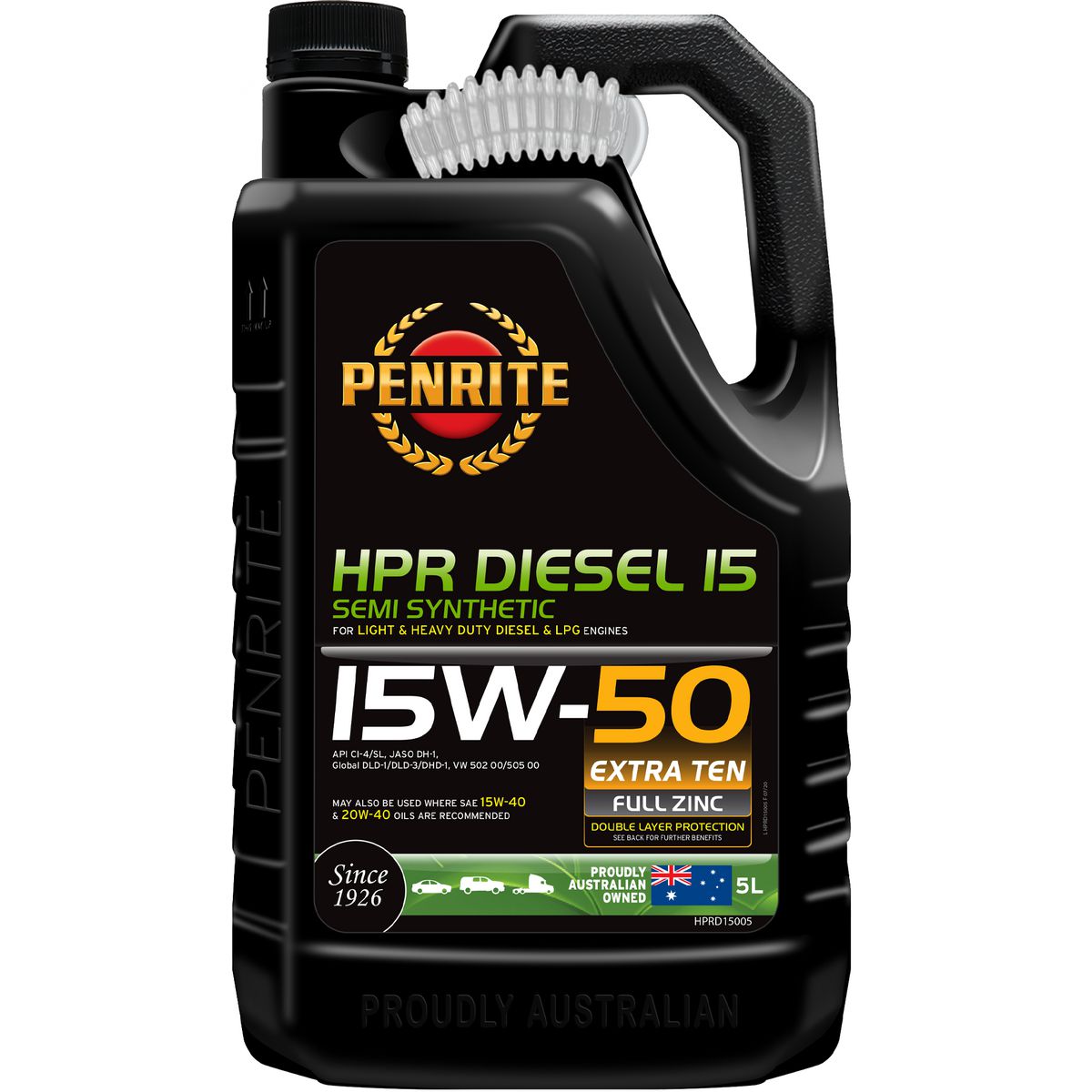 Penrite HPR Diesel 15 SAE 15W-50 Engine Oil 5L