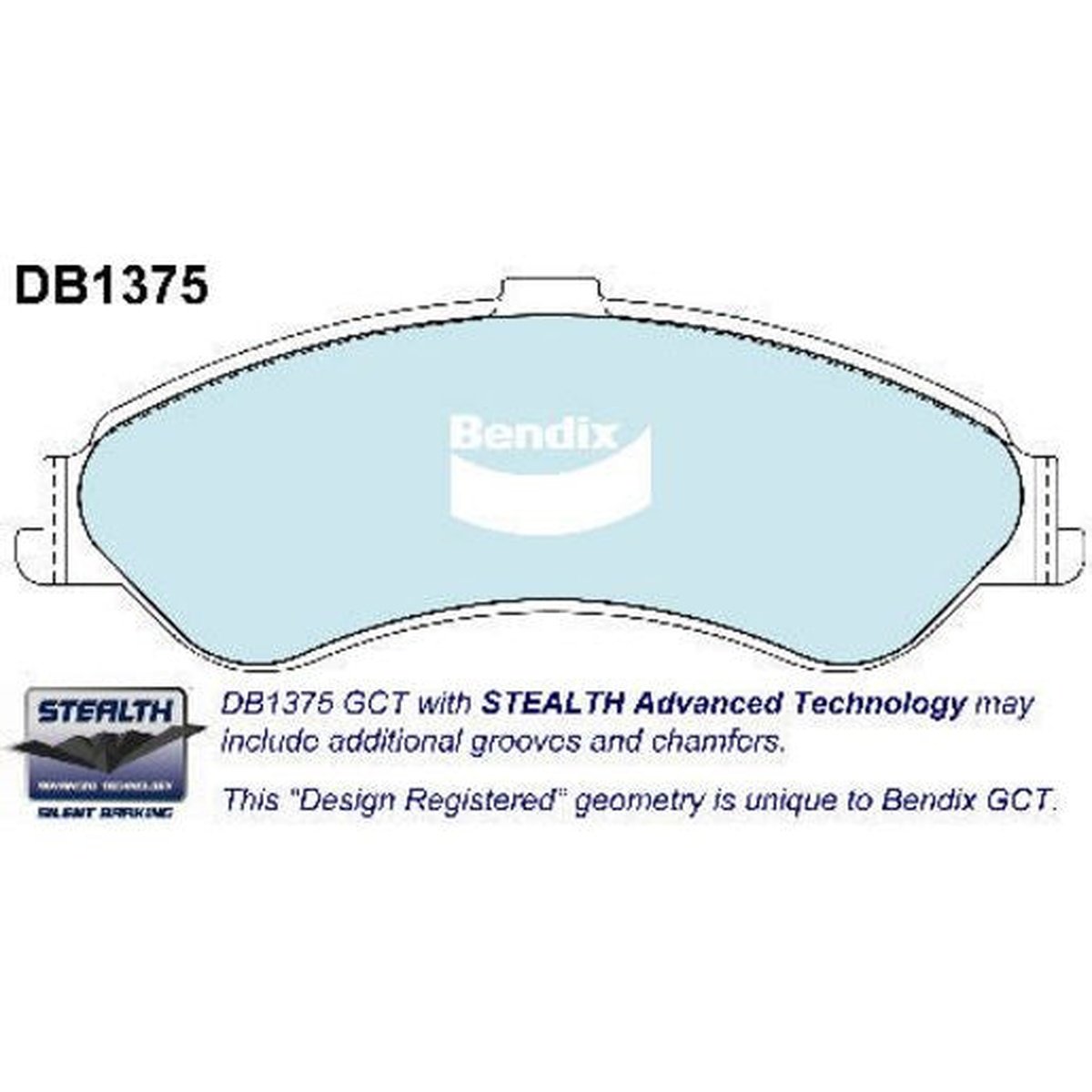 Bendix Ultimate Brake Pad Set Front DB1375 ULT