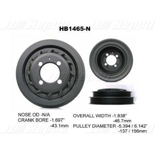 Powerbond OEM Replacement Harmonic Balancer HB1465N