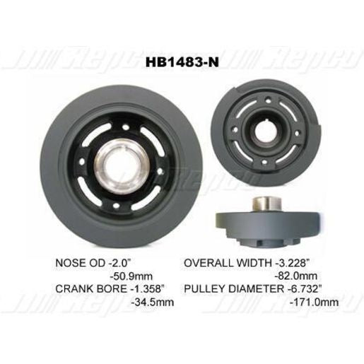 Powerbond OEM Replacement Harmonic Balancer HB1483N