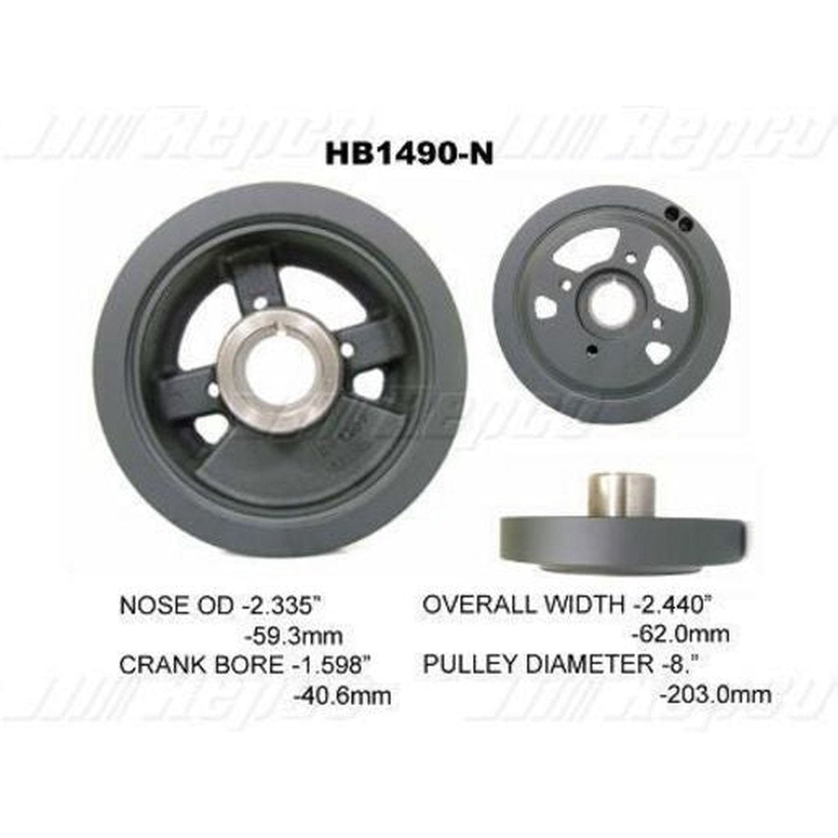 Powerbond OEM Replacement Harmonic Balancer HB1490N