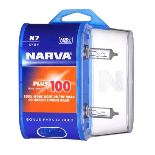 Narva H7 Globe 12V 55W Plus 50 2 Pack 48339BL2
