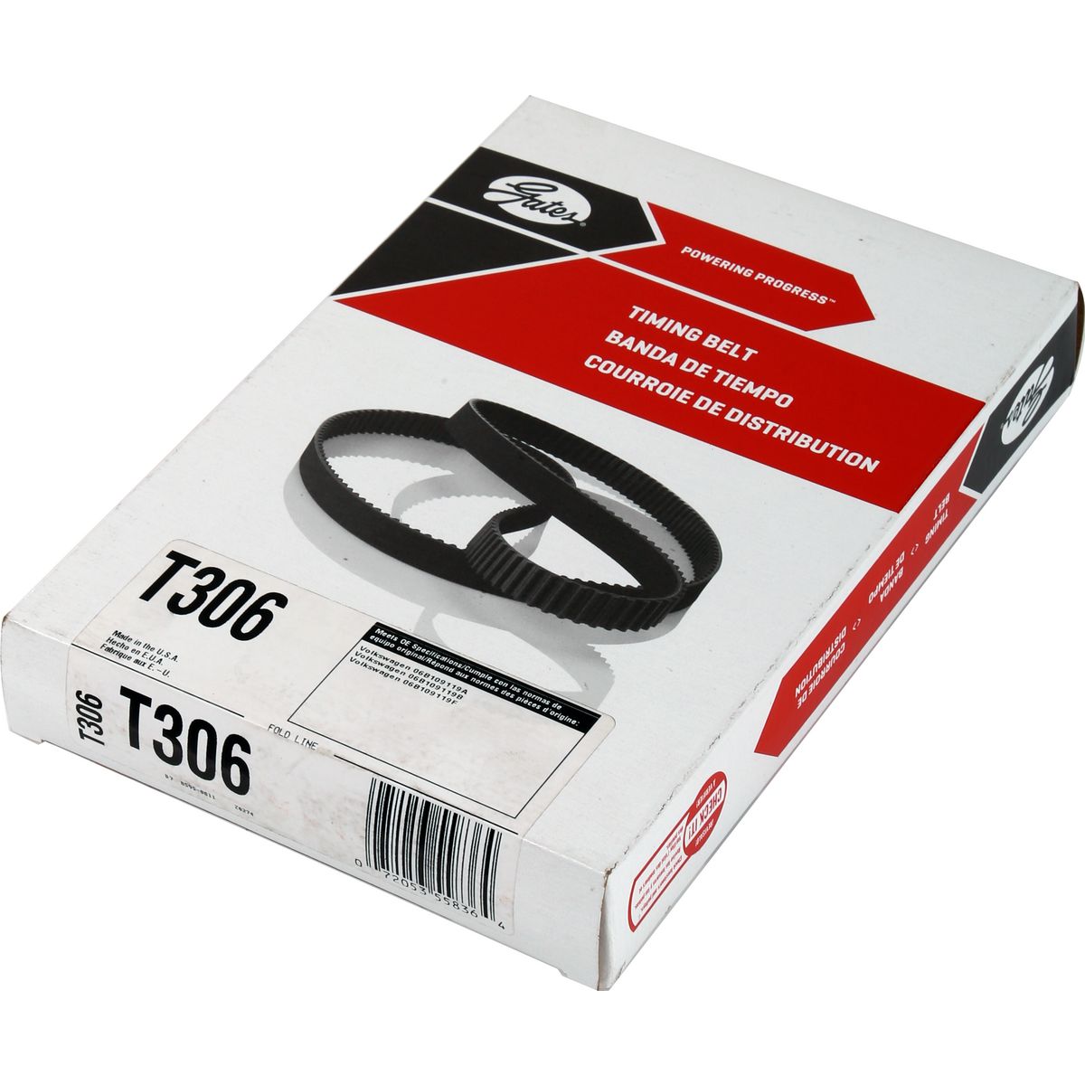 Gates Timing Belt T306