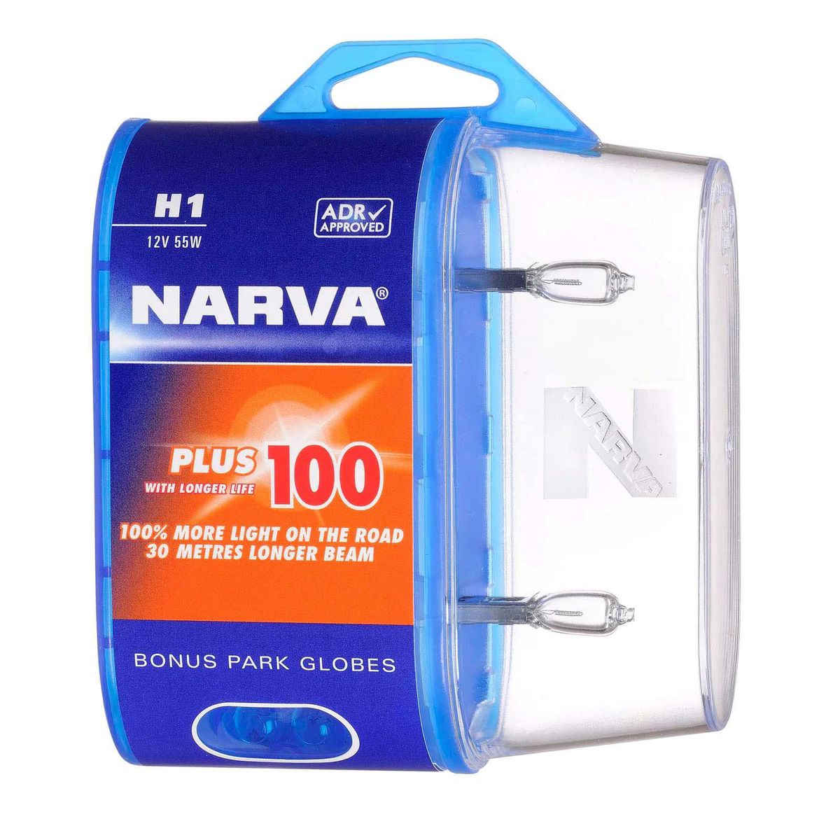 Narva H1 Globe 12V 55W Plus 50 2 Pack 48334BL2