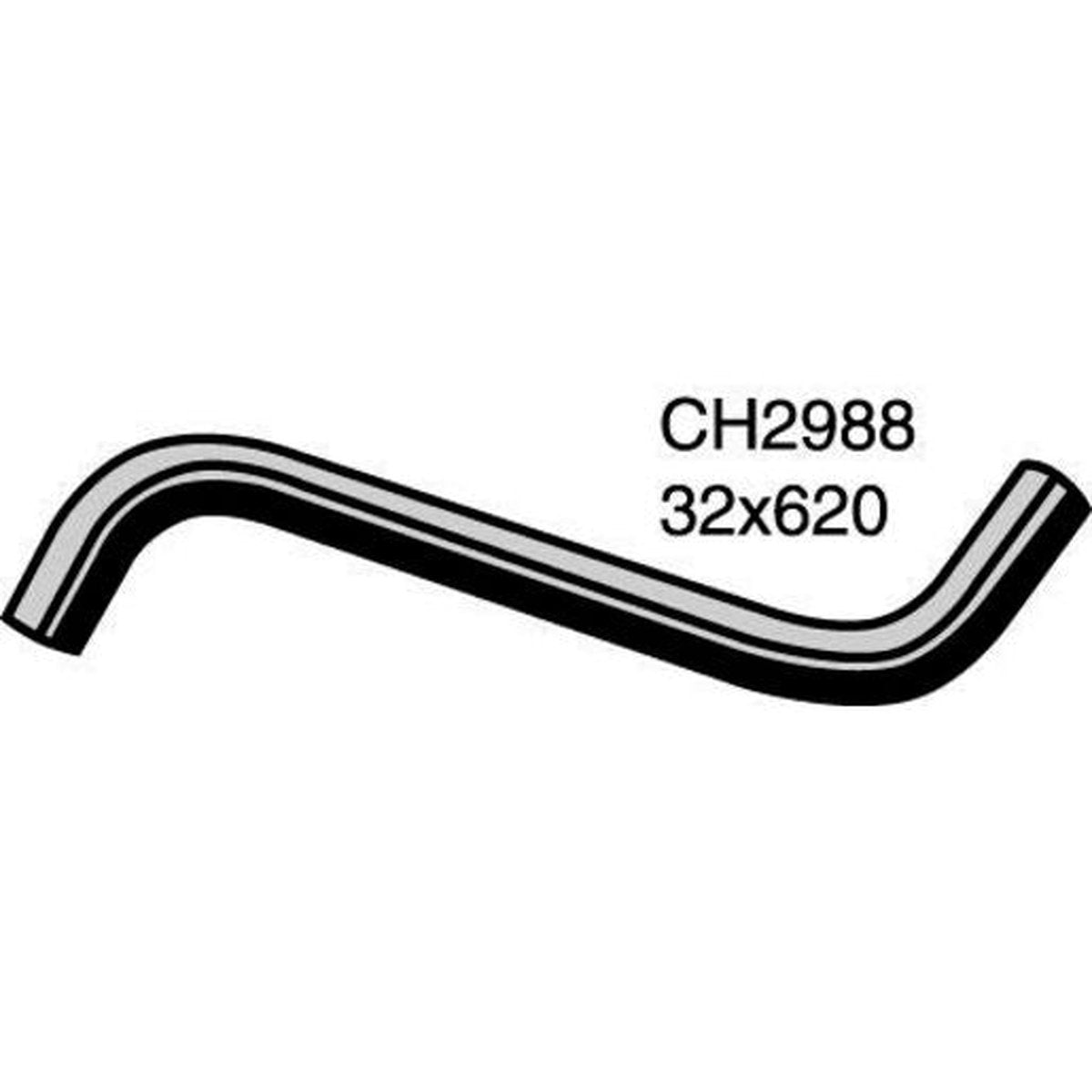 Mackay Bottom Radiator Hose CH2988