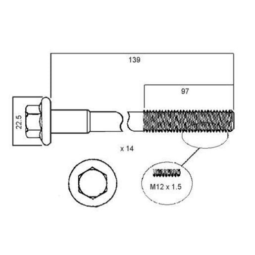 Permaseal Head Bolt Set HBS041
