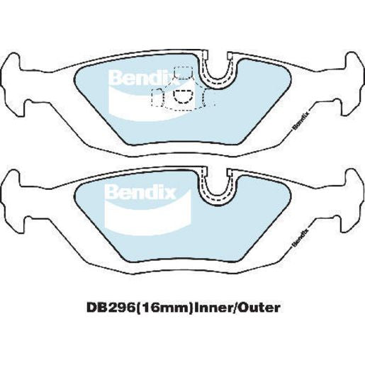 Bendix Brake Pad Set DB296AD