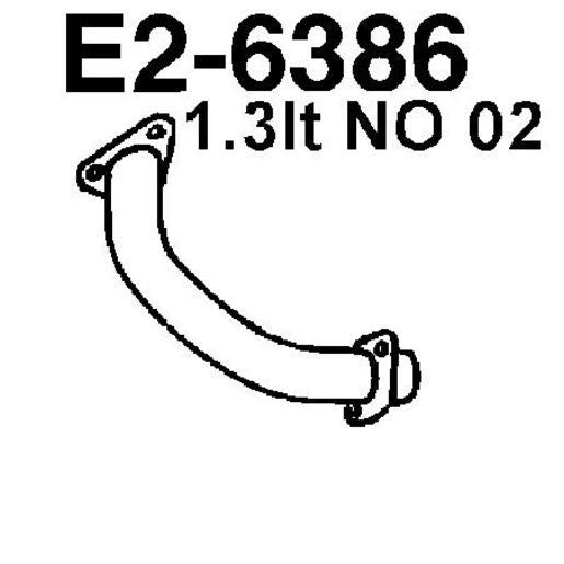 Walker Exhaust Pipe-Exhaust (Use E4694) E2-6386