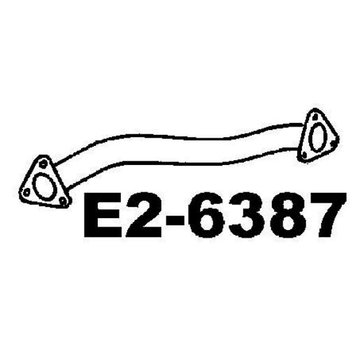 Walker Exhaust Pipe-Exhaust E2-6387