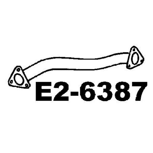 Walker Exhaust Pipe-Exhaust E2-6387