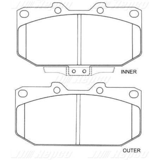 Silverline Brake Pads Set DB1170SLP