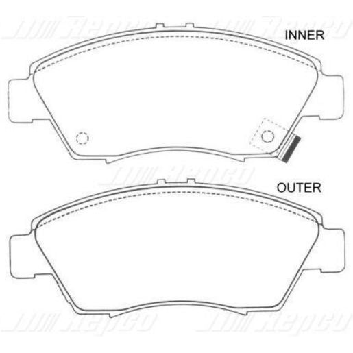 Silverline Brake Pads Set DB1286SLP