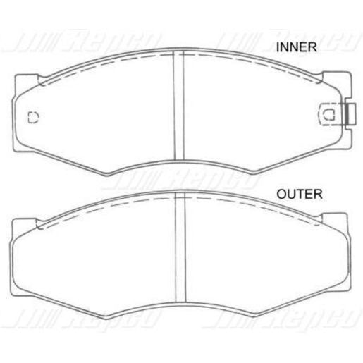 Silverline Brake Pad Set DB382SLP