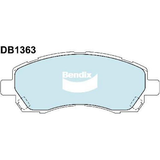 Bendix Heavy Duty Brake Pad Set Front DB1363 HD