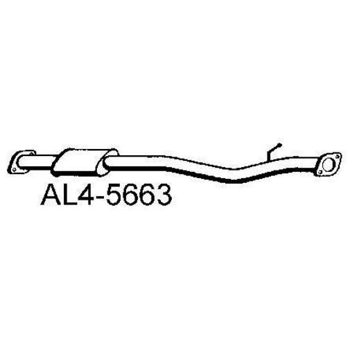 Walker Exhaust Muffler-Centre (Use M1208) AL4-5663