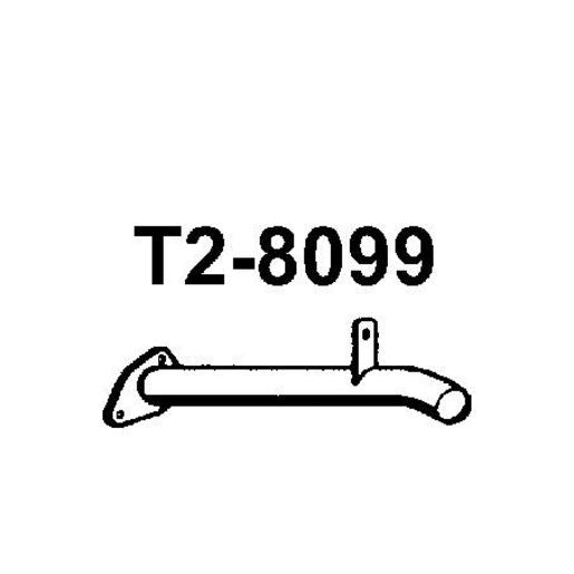 Walker Exhaust Pipe-Tail Exhaust (Use T5591) T2-8099