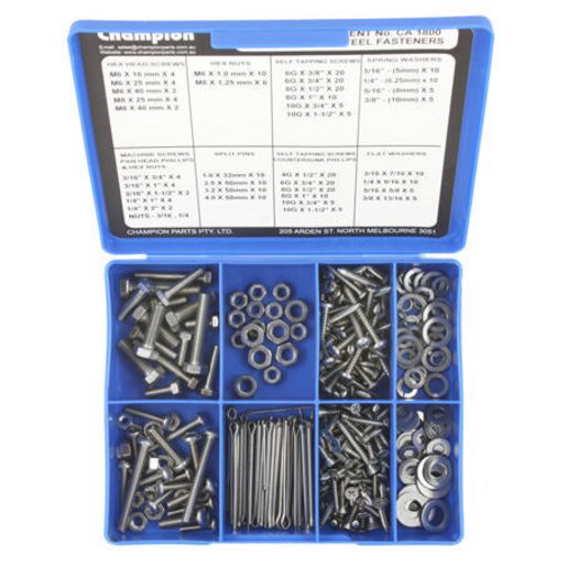 Champion Fasteners Stainless Steel Fastener Assortment CA1800