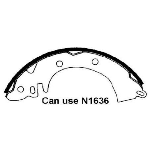 Brake Bonders Brake Shoe 203.2mm N1476