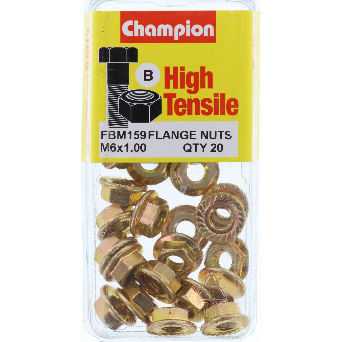 Champion Fasteners Hex Nut Flanged M6 X 1.00mm FBM159