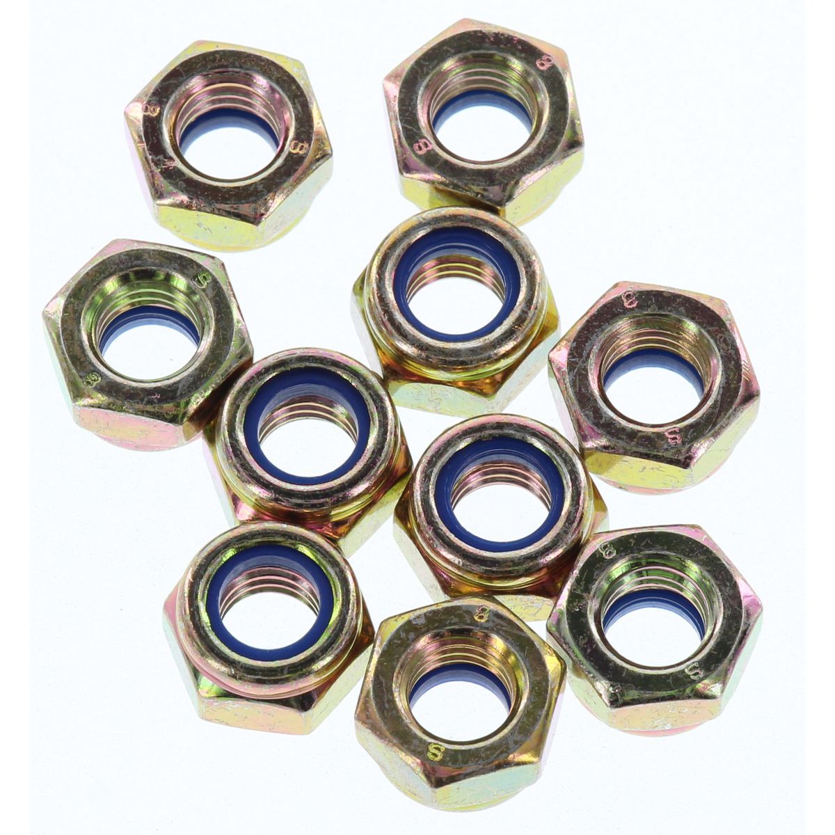 Champion Fasteners Hex Nut Self Locking Nylon Insert M8 X 1.25mm SLM161