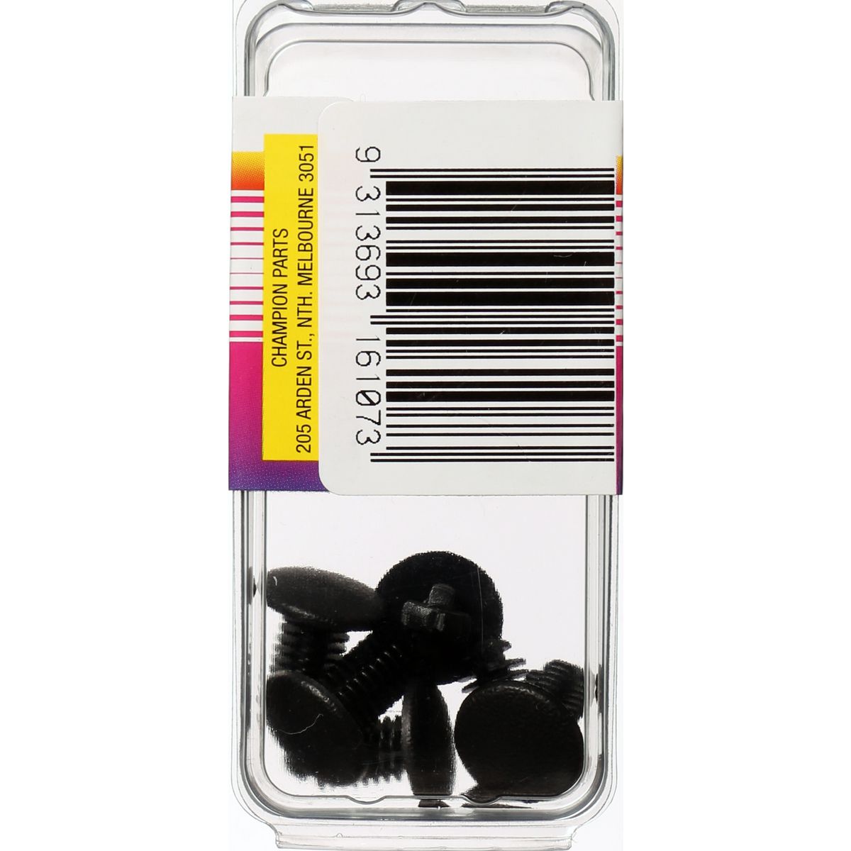 Champion Fasteners Xmas Tree Clip Black Len: 17.2mm Stem Dia: 6.4mm Head: 14mm TF3