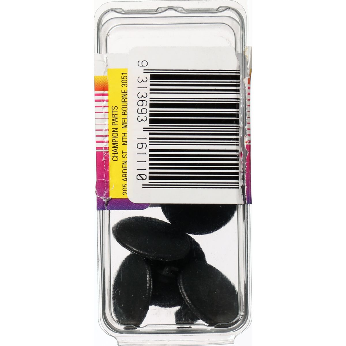 Champion Fasteners Xmas Tree Clip Black Len: 13.5mm Stem Hole: 6.4 6.6mm Head: 20.8mm TF7