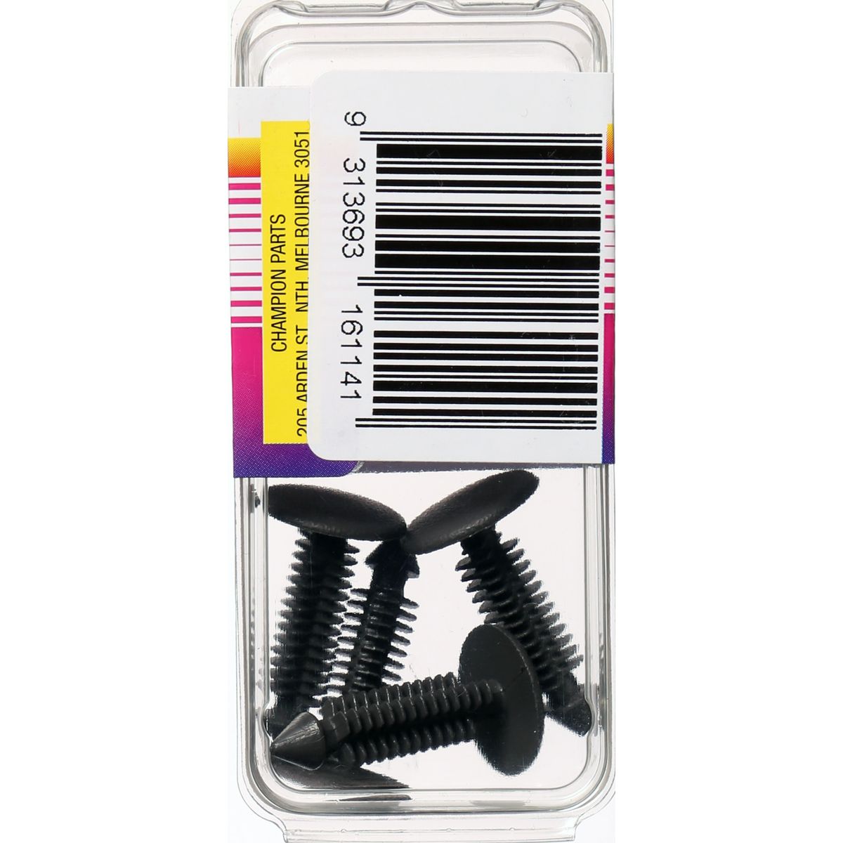 Champion Fasteners Xmas Tree Clip Grey Len: 22mm Stem Dia: 6.8mm Head: 16mm TF10