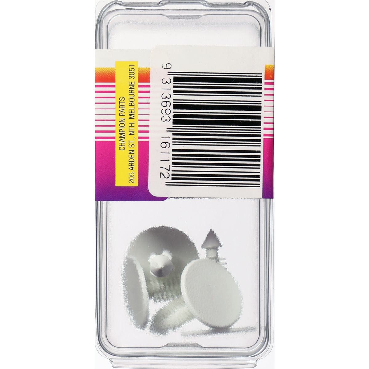 Champion Fasteners Xmas Tree Clip White Len: 27mm Stem Dia: 7.6mm Head: 20.4mm TF13