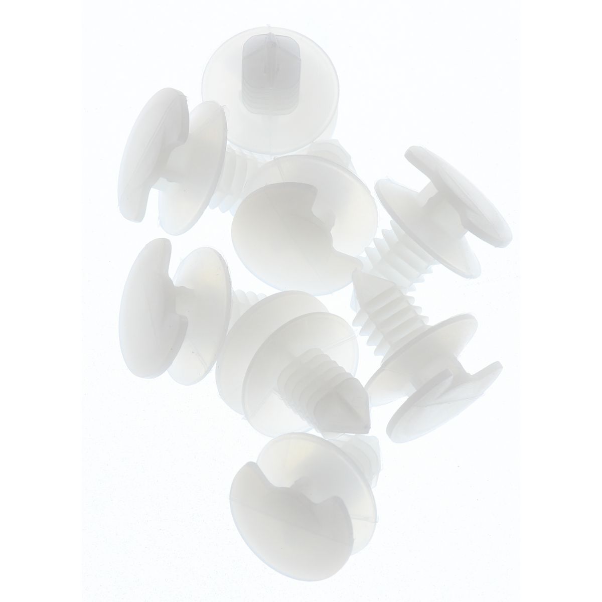 Champion Fasteners Door Panel Clip Clear Len: 12mm Stem Dia: 8mm Top Head: 17.4mm Bottom Head: 19mm TF39