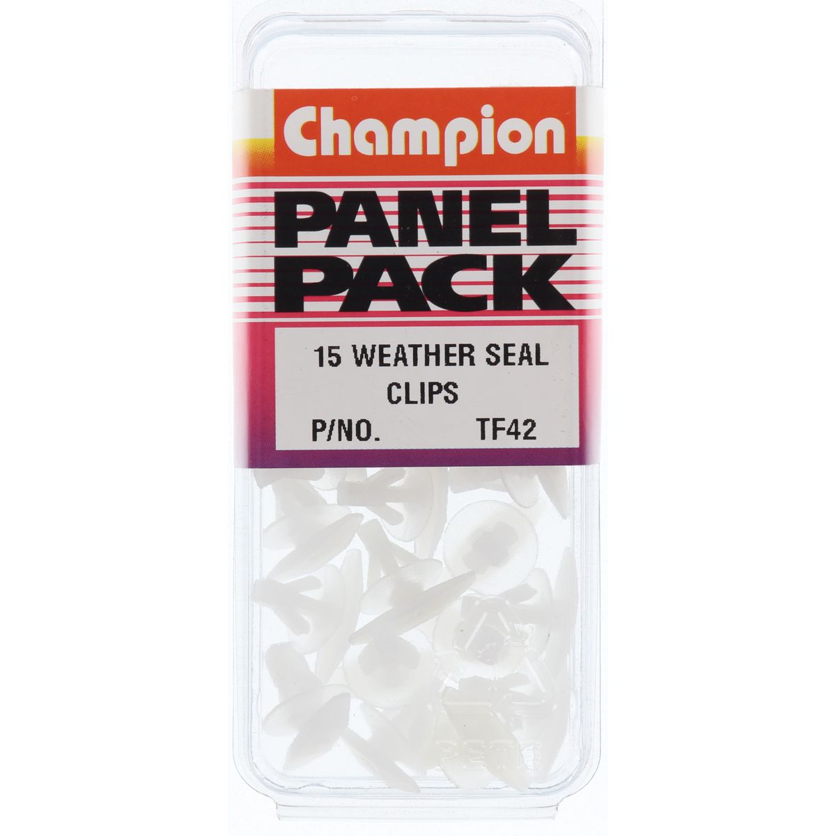 Champion Fasteners Weather Seal Clips White TF42