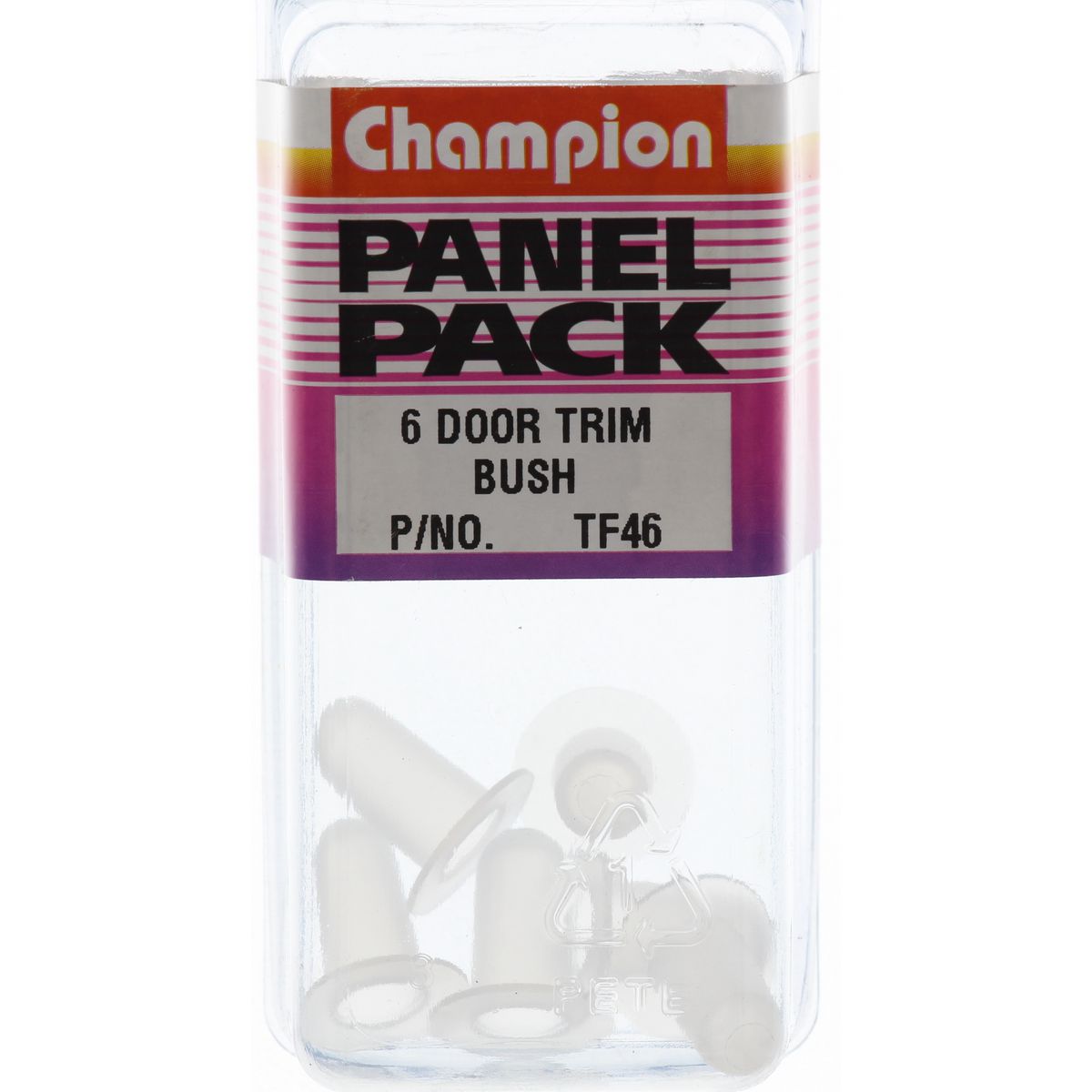 Champion Fasteners Door Trim Bush Clear Width: 7mm Hole: 8mm TF46