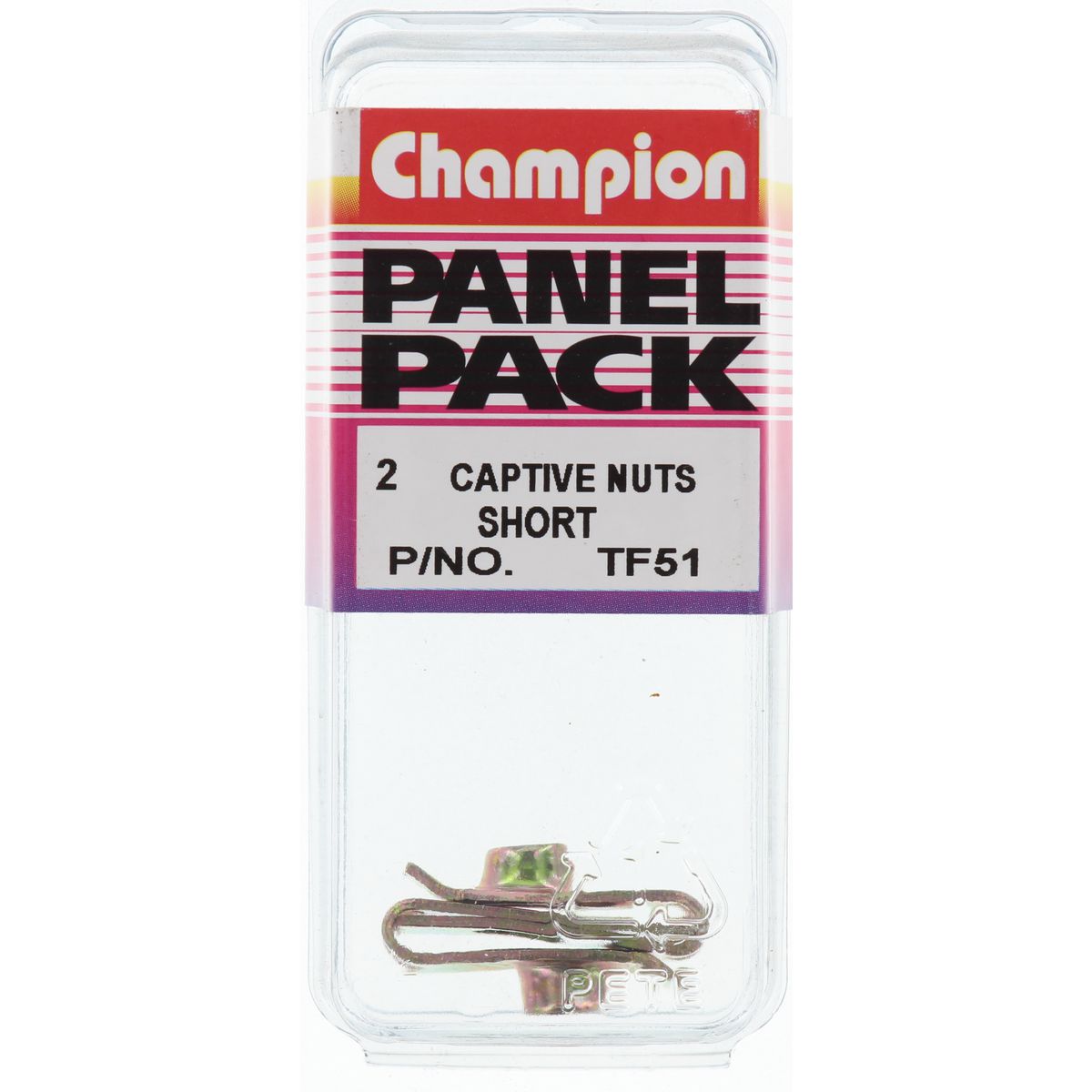 Champion Fasteners Short Captive Nuts M6X1.00mm TF51