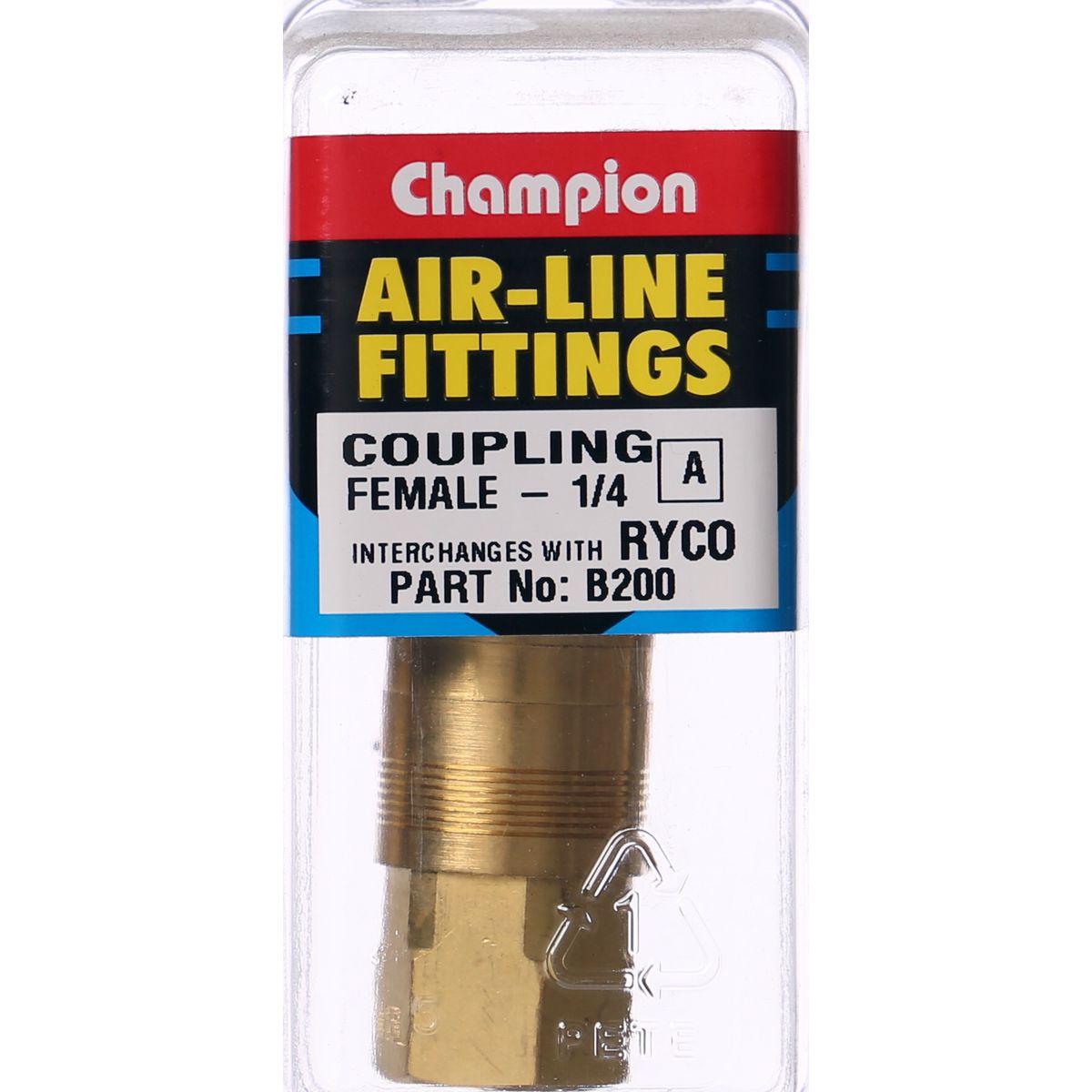 Champion Fasteners Female Coupling 1/4In B200