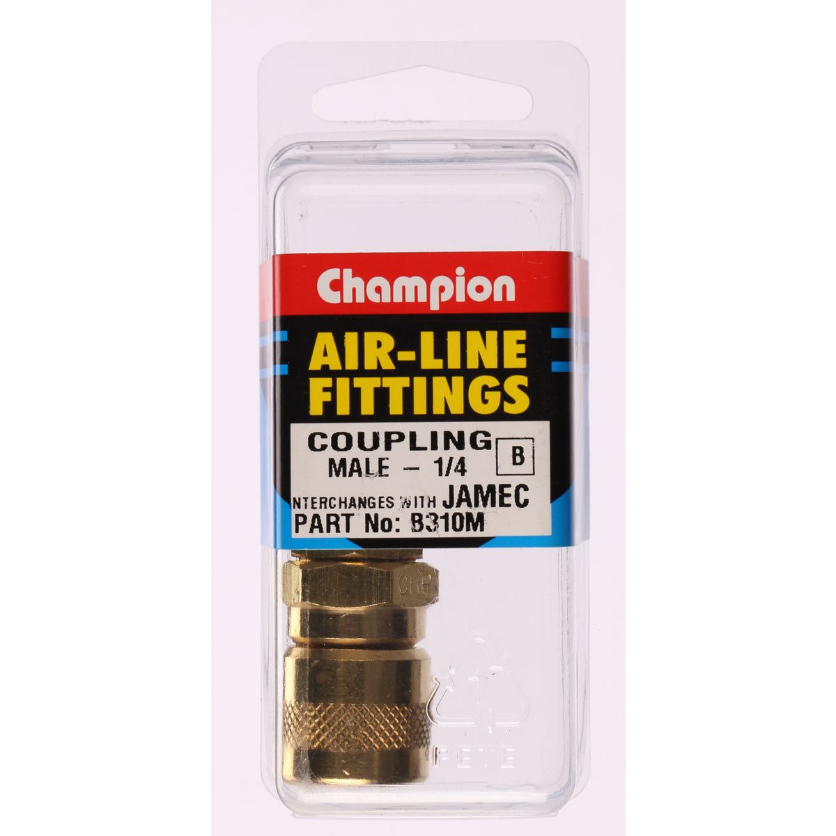 Champion Fasteners Brass Inasin Series Coup 1/4In Male B310M