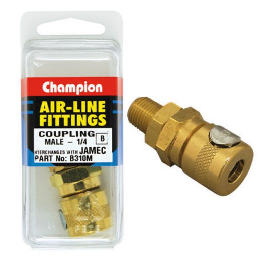 Champion Fasteners Brass Inasin Series Coup 1/4In Male B310M