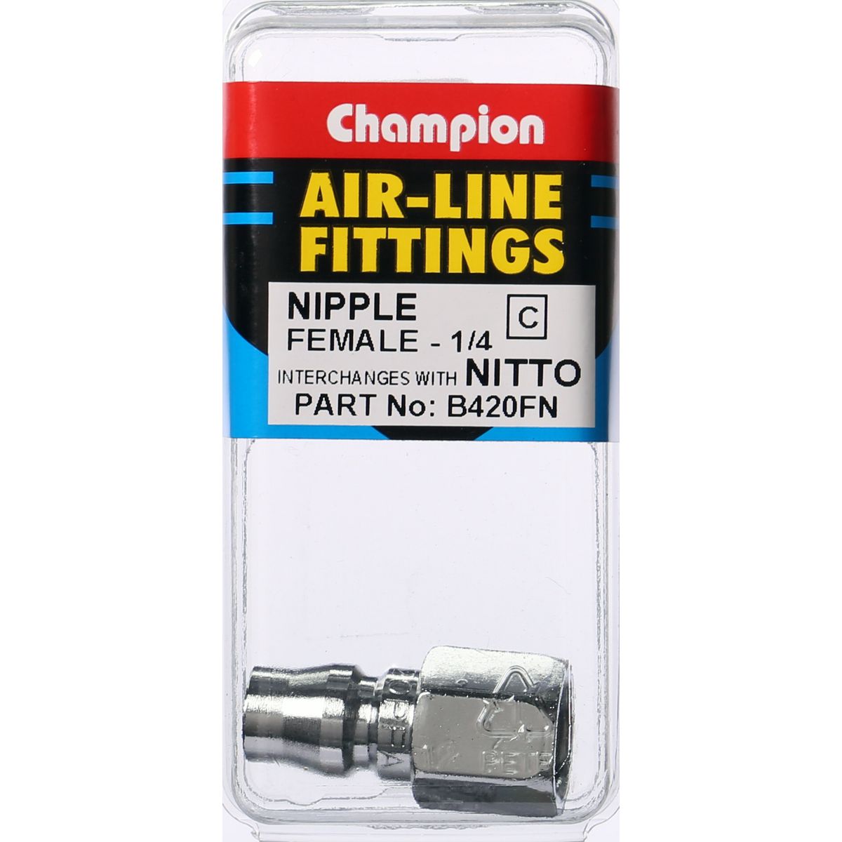 Champion Fasteners Female Nipple 1/4In B420FN