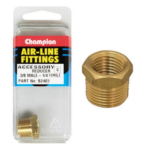 Champion Fasteners Reducing Bush Brass 3/8 1/4In Male/Female B2403