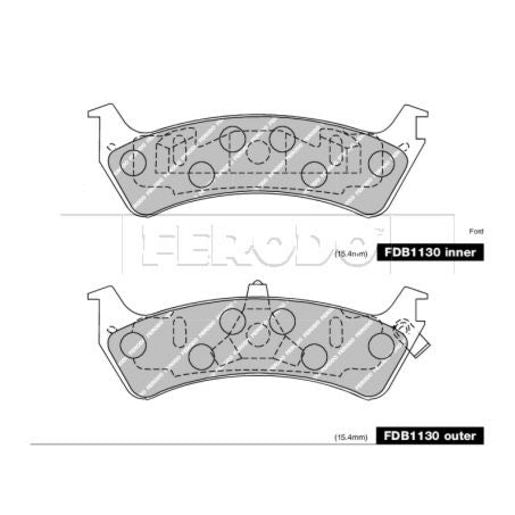 Ferodo Brake Pad Set FDB1130