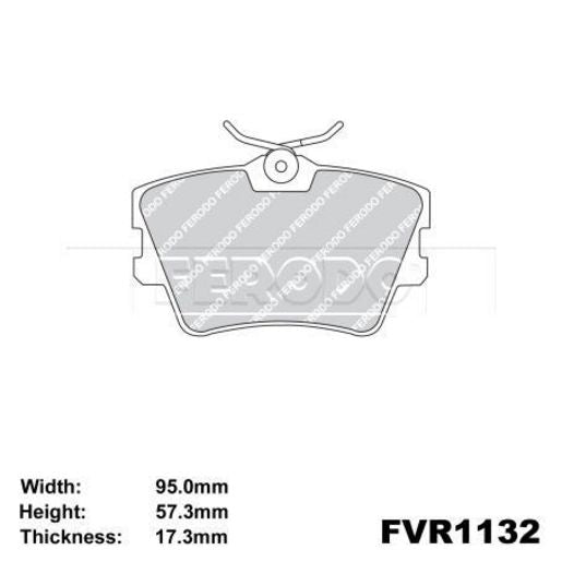 Ferodo Brake Pad Set FVR1132