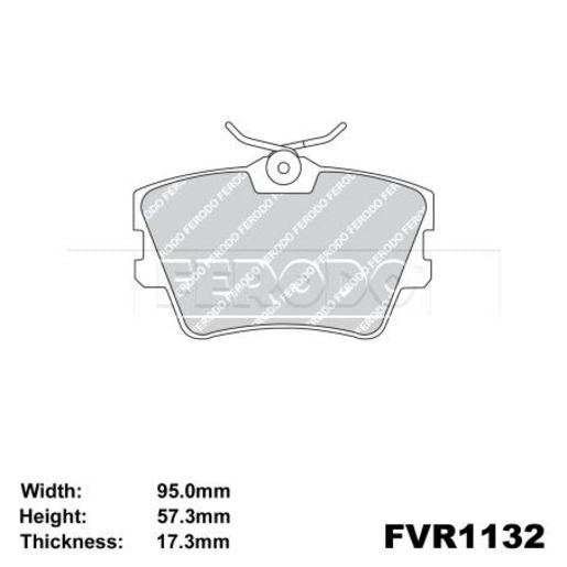 Ferodo Brake Pad Set FVR1132