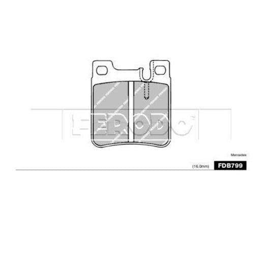 Ferodo Brake Pad Set FDB799