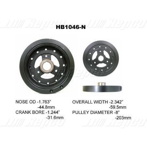 Powerbond OEM Replacement Harmonic Balancer HB1046N