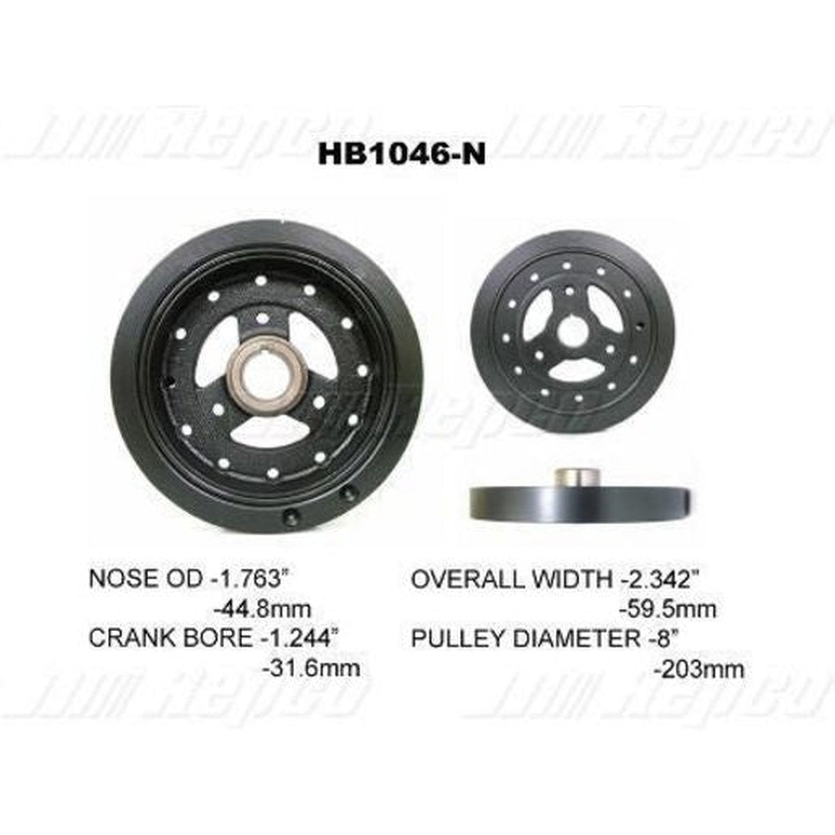 Powerbond OEM Replacement Harmonic Balancer HB1046N