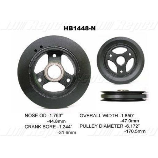 Powerbond OEM Replacement Harmonic Balancer HB1448N