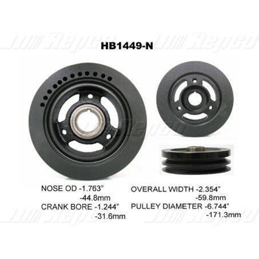 Powerbond OEM Replacement Harmonic Balancer HB1449N