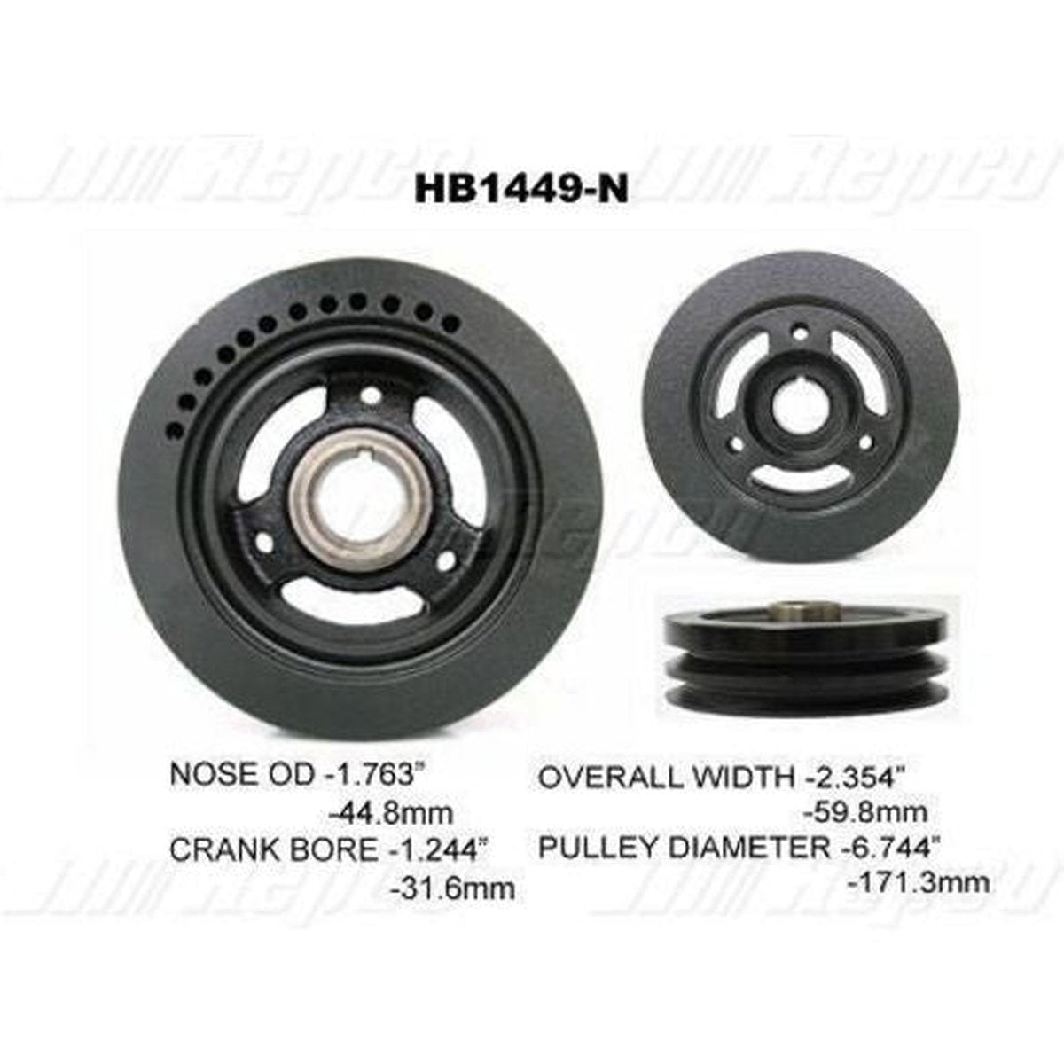 Powerbond OEM Replacement Harmonic Balancer HB1449N