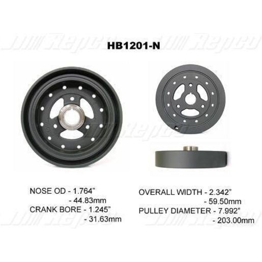 Powerbond OEM Replacement Harmonic Balancer HB1201N