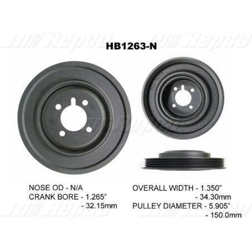 Powerbond OEM Replacement Harmonic Balancer HB1263N