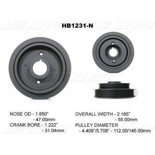 Powerbond OEM Replacement Harmonic Balancer HB1231N