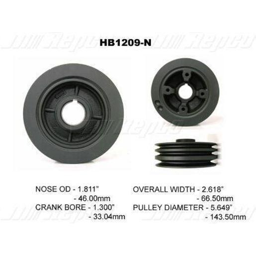 Powerbond OEM Replacement Harmonic Balancer HB1209N